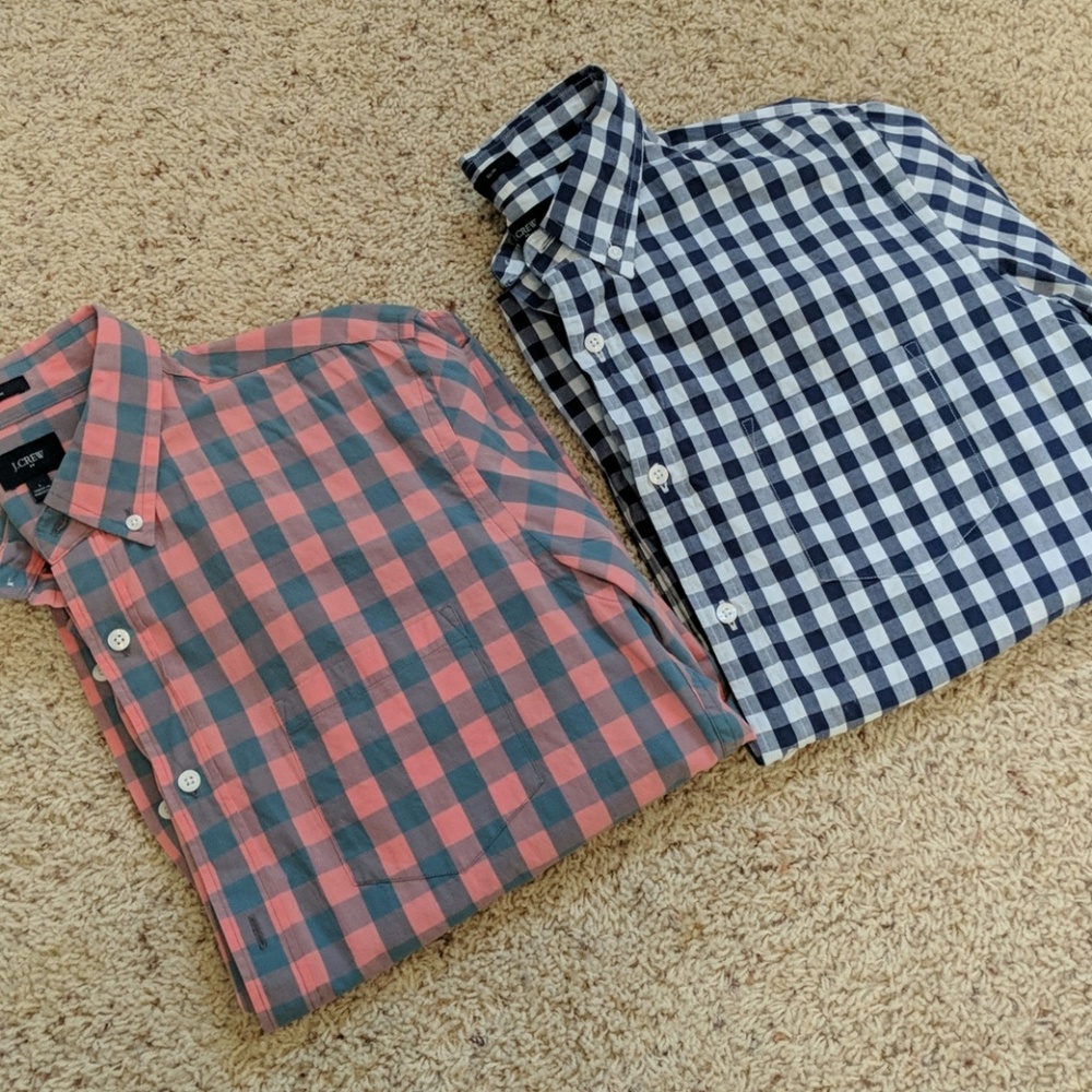 Set of *MENS* J. Crew collared long-sleeve shirts